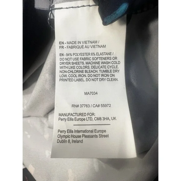 Callaway Men's Opti-Dri Golf Polo Shirt XL NWT Blue Multicolor Print Stretch UPF - Picture 9 of 9